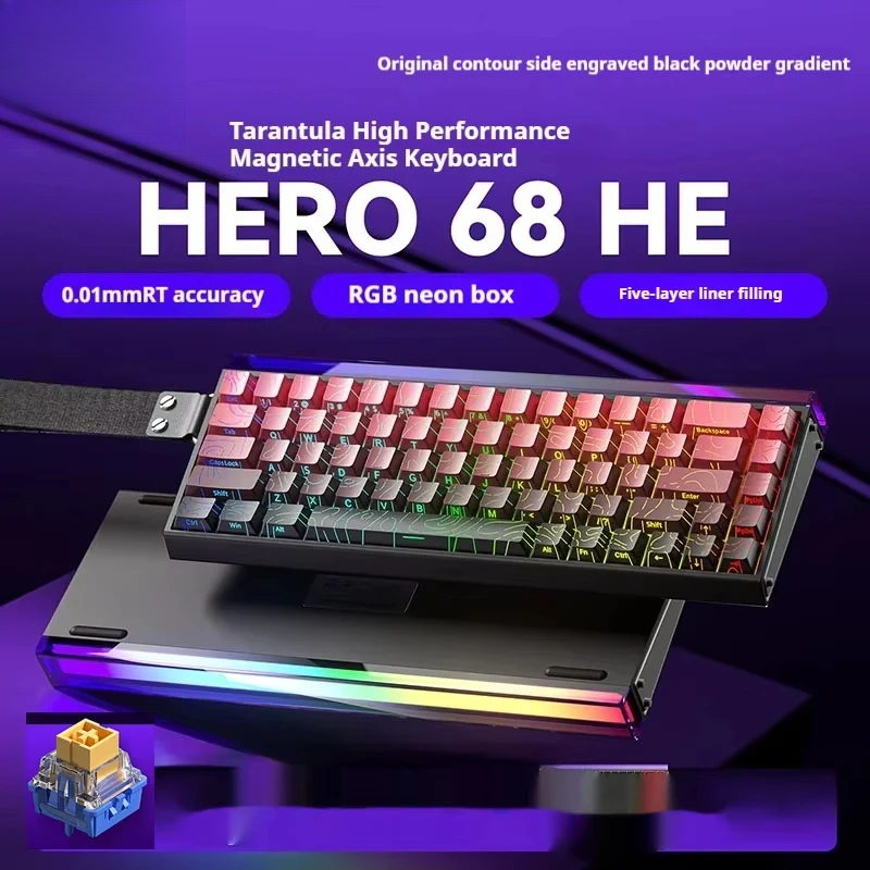 Laptop Electronics Accessories - لوحة المفاتيح المغناطيسية RGB مصباح USB-C