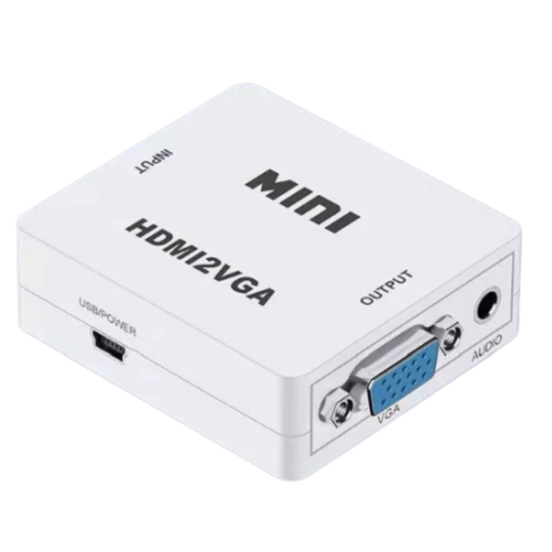Hdmi Vga Adapter - محول HDMI إلى VGA مع صوت،