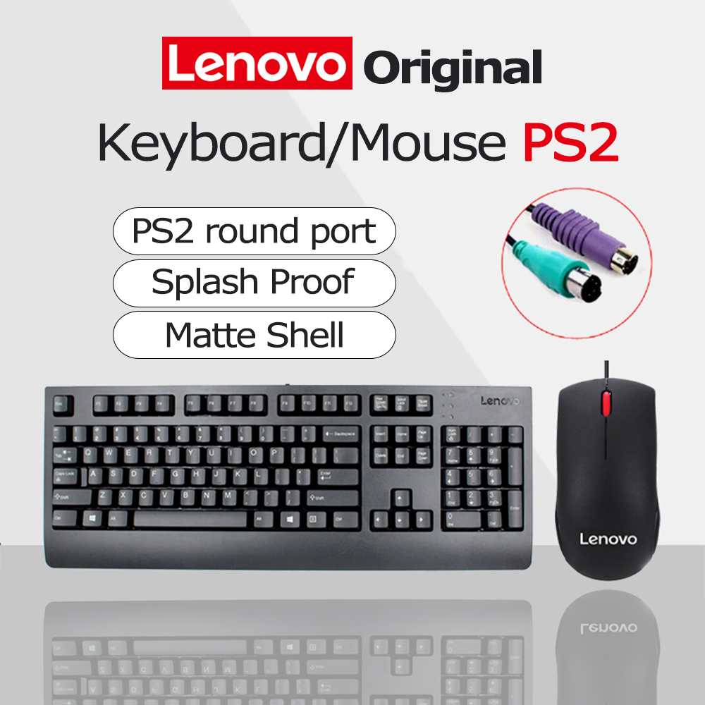 Laptop Accessories Combo - لوحة مفاتيح وماوس لينوفو بواجهة PS2