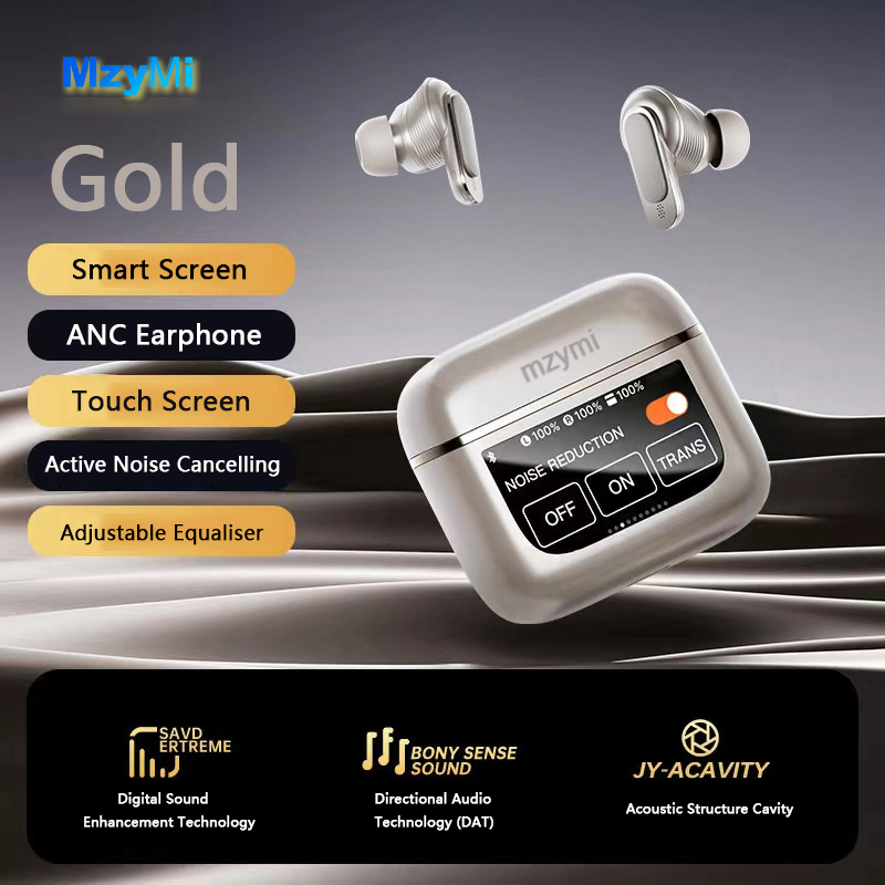 Laptop Accessories Headphones - MZYMI Design ANC + ENC TWS