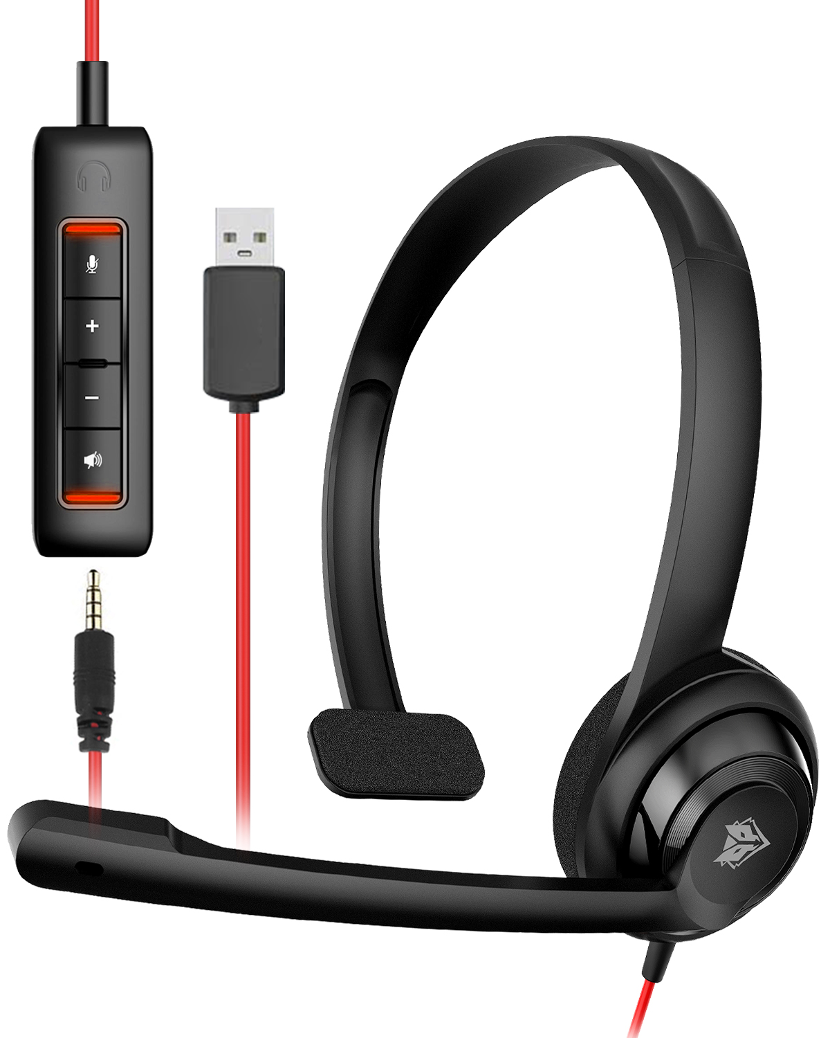 Laptop Accessories Headphones - سماعة رأس NUBWO HW02 بمنفذ USB