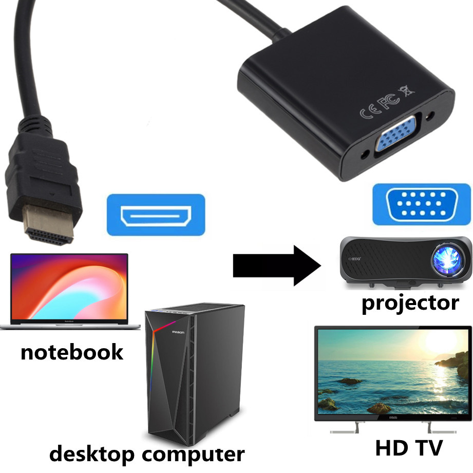 محول HDMI متوافق مع VGA بدقة 1 - مراجعة Hdmi Vga Adapter وسعره