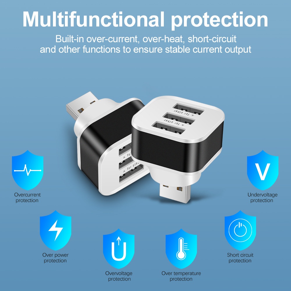 3 منافذ USB فتحات محول USB 3 ف - مراجعة Laptop Electronics Accessories وسعره