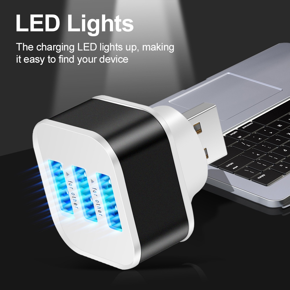 3 منافذ USB فتحات محول USB 3 ف - مراجعة Laptop Electronics Accessories وسعره