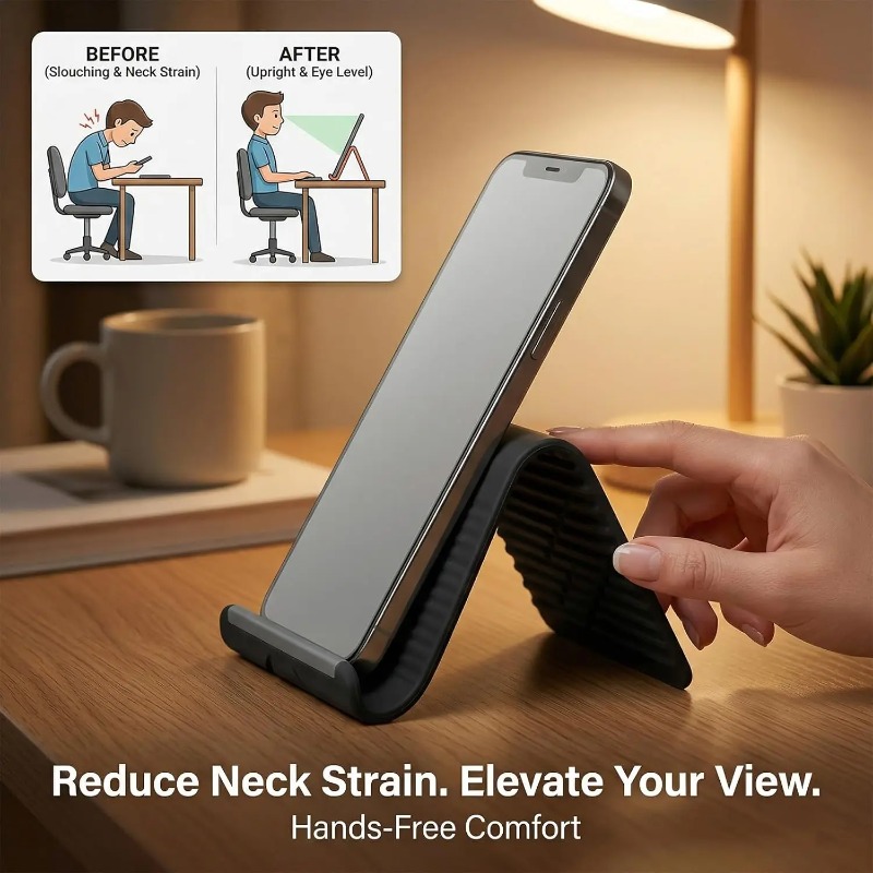 حامل هاتف سيليكون مرن وقابل لل - مراجعة Laptop Related Accessories وسعره