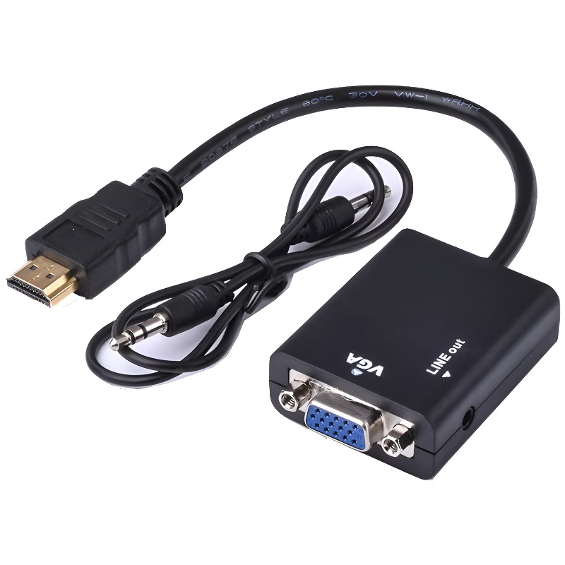 HDMI-متوافق مع VGA مع الصوت HD - مراجعة Hdmi Vga Adapter وسعره