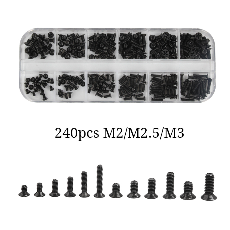 240 قطعة M2 M2.5 M3 المسمار مج - مراجعة Laptop Electronics Accessories وسعره
