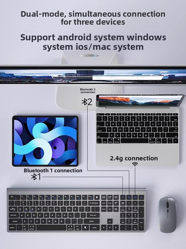مجموعة لوحة مفاتيح وماوس لاسلك - مراجعة Laptop Accessories Combo وسعره