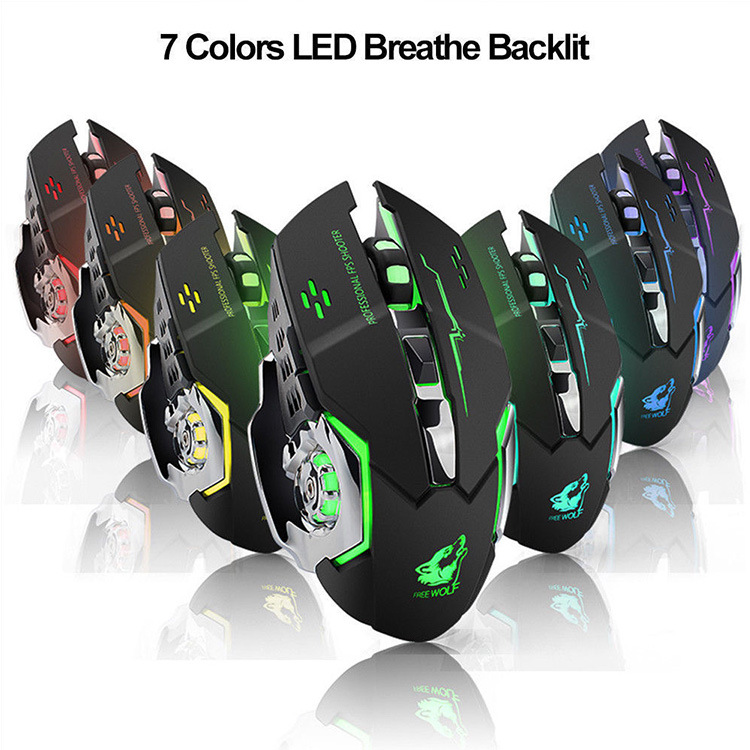 Wolf-X8 مجاني لاسلكي شحن ماوس  - مراجعة Laptop Electronics Accessories وسعره